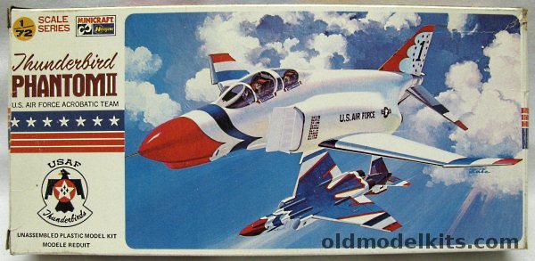 Hasegawa 1/72 Thunderbirds F-4 Phantom II, 120 plastic model kit